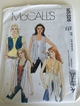 McCalls Sewing Pattern M5326 Flowy Vests Uncut Misses Casual Spring 16 1... - $9.99