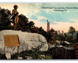 General Warren Statue Little Round Top Gettysburg PA UNP DB Postcard U19 - $3.51