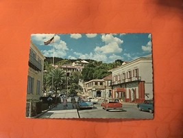 Post Office Square in the Heart of Charlotte Amalie Vintage Postcard - £12.65 GBP