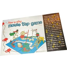 1963 Mouse Trap Board Game, AUTHENTIC ORIGINAL VINTAGE MANUAL - £15.79 GBP
