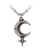 Alchemy Gothic Lilith Pendant Goddess Eve Crescent Moon Carved Sigil Wicca P946 - $25.95