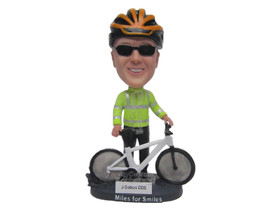 Custom Bobblehead Male Cyclist With A Mountain Bike - Sports &amp; Hobbies Cycling P - £78.69 GBP