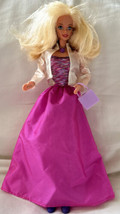 Mattel Barbie Disco Party Doll 1990s Pink Long Skirt Shimmer Top Vinyl Jacket - £14.04 GBP