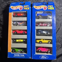 Hot Wheels 5 Car Gift Packs Ford 1993 &amp; Racing Team 1994 - £14.78 GBP