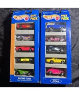 Hot Wheels 5 Car Gift Packs Ford 1993 &amp; Racing Team 1994 - £14.53 GBP