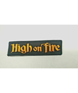 HIGH ON FIRE PATCH IRON/SEW-ON EMBROIDERED STONER METAL MASTODON BLACK S... - £4.65 GBP