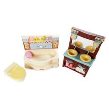 Fisher Price Loving Family Bathroom Furniture  Yellow Tub Toilet Sinks D... - $440.65 MXN