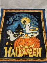Halloween Haunted House Pumpkin Ghost  Fabric 21&quot; X 23&quot; - £15.79 GBP