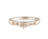  Women&#39;s 10kt White and Rose Gold Solitaire ring 413606 - $139.00