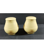 Gibson Housewares Pastel YELLOW Mix and Match Stoneware SALT AND PEPPER ... - $13.29