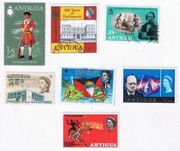 Stamps Antigua Commemorative Selection Mint &amp; Used - £1.14 GBP