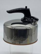 Vintage Revere Ware Mini Tea Kettle Copper Bottom Paul Revere Whistling CU12 - £16.26 GBP