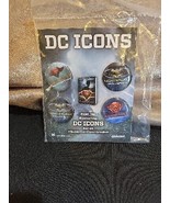 Comic Con 2018 DC ICONS Superman Dawnbreaker Promo 4 Buttons Pins Set NEW - $2.47