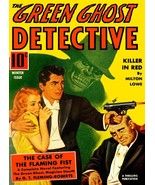 Pulp Cover Poster - The Green Ghost Detective Vol 2 No. 2, Winter 1941 A... - $43.65 CAD