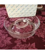 Princess House Heritage Pattern Clear Crystal Chip and Dip Bowl 11" 401 ... - $17.81