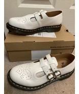 Dr. Martens SIZE 10 8065 MARY JANE SMOOTH White Leather Round Toe Oxford... - £76.65 GBP