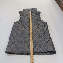 Marc New York Andrew Marc Girls/Women's S Gray Quilted Puffer Vest Zip Pocket  image 6