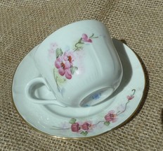 Old Porcelain IRIS CLUI Cluj Made in Romania handmade Tea Coffee CUP &amp; S... - £19.57 GBP