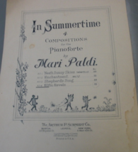 .  In Summertime 4 compositions for the Pianoforte by Mari Paldi, Elfin ... - $15.00