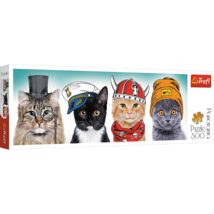 Trefl Panorama 500 Piece Jigsaw Puzzles, Fluffy Team, Pet Puzzles, Cat Puzzles - £16.77 GBP
