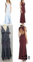 Morgan &amp; Company Juniors Open-Back Glitter-Lace Gown, Choose Sz/Color - £39.42 GBP+