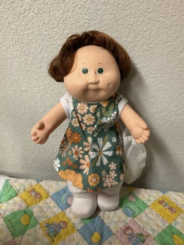 Vintage Cabbage Patch Kid Hard Body Girl Doll HM#3 Auburn Cornsilk Hair 1987 - $135.00