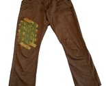 Y2K Levi&#39;s Painted Leg SilverTab Pants Mens 32 x 34 Brown Straight and Slim - $29.66
