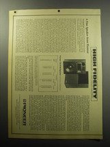 1973 Pioneer CS-R700 Speaker Ad - Excerpted from High Fidelity - $18.49