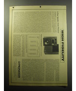 1973 Pioneer CS-R700 Speaker Ad - Excerpted from High Fidelity - £14.55 GBP