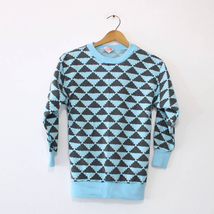 Vintage Kids Geometric Dreamsicle Sweatshirt Medium - £24.97 GBP