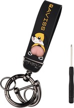 Cute Cartoon PVC Animal Keychain Zinc Alloy Key Ring Accessories Fashion keychai - £14.52 GBP