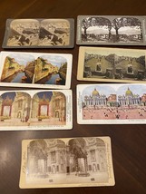 Antique Stereoview Cards, Italy, Lot of 7 - £7.56 GBP
