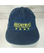 Vintage Denim Jean Alcatraz Chain Gang Crew Hat Cap Snapback Streetwear - $20.29 CAD