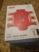 Dash Mini Dog Treat Maker - Red - Non-Stick Surface - Makes 6 Treats - - £30.50 GBP