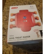Dash Mini Dog Treat Maker - Red - Non-Stick Surface - Makes 6 Treats - - $38.61