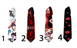 Necktie with Manga anime and akatsuki clouds print tie with original and... - £24.38 GBP