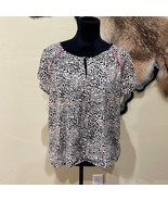 Creative Commune Leopard Short Sleeve Blouse - $17.47