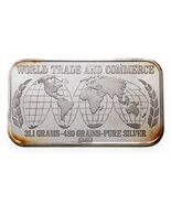 1974 Commercio Mondiale - USSC Mint 1 Oz. Barrette D'Arte In Argento - $192.43