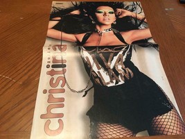 Christina Aguilera teen magazine poster clipping sexy pose Dirty video 90&#39;s - $5.00