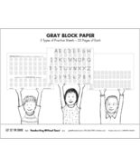 Learning Without Tears Gray Paper Print Capitals and Numbers Letter Form... - $15.99