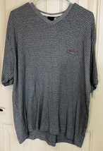 Tommy Hilfiger Shirt Gray Ribbed Textured Size XL - £6.96 GBP