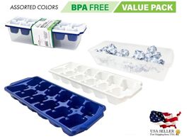 2-Pack Ice Cube Tray Set with Storage Container – BPA Free, Stackable, D... - $10.84