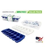 2-Pack Ice Cube Tray Set with Storage Container – BPA Free, Stackable, D... - $10.84