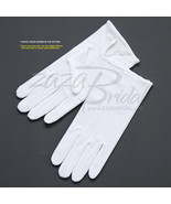 White 100% Cotton Boy's Gloves with Snap Closure - Various Sizes - £7.86 GBP