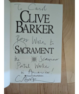 Signed! Sacrament - 1st Edition /1st Printing -Clive Barker -  1996 - £27.45 GBP