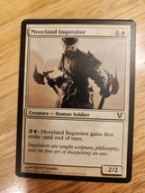 Moorland Inquisitor Crimped Magic the gathering card avacyn crimp damaged mtg - £57.04 GBP