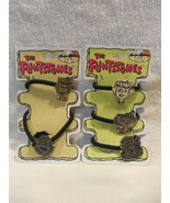 Flintstones 1994 Fantasia Accessories Bracelets Elastic Band Metal Emblems - £7.82 GBP