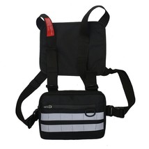 Functional Style Tactical Vest Bag Men&#39;s Multipurpose Workwear Backpack Hip-Hop  - £20.91 GBP