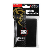 BCW Deck Protectors Standard (50 Sleeves) - Matte Black - £13.93 GBP
