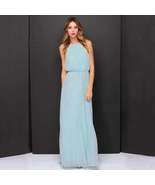 Sleeveless Elegant Casual Pleated Chiffon Maxi Dress - $1,269.40 MXN